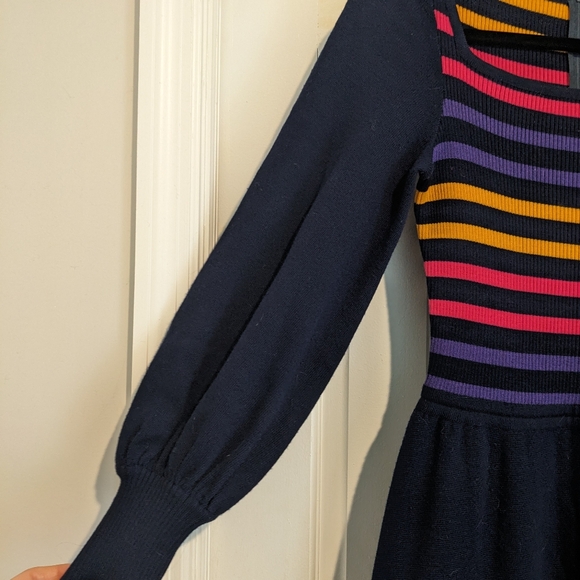 Vintage Deadstock CRISSA Linea Italiana Wool Knit Bishop Sleeve Maxi Dress 1970s - Picture 4 of 11